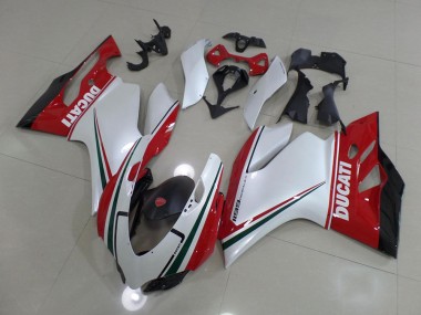 Abs Carenagem Ducati 1199 2011-2014 - Branco Vermelho