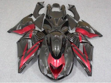 Abs Carenagem ZX14R ZZR 1400 2006-2011 - Preto Vermelho