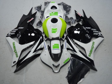 Abs Kits Carenagem CBR 600RR 2009-2012 - Preto Branco Verde Hannspree