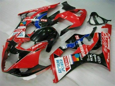 Abs Kits Carenagem GSXR 1000 K3 2003-2004 - Vermelho