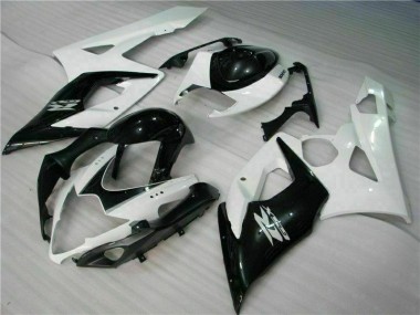 Abs Kits Carenagem GSXR 1000 K5 2005-2006 - Branco Preto