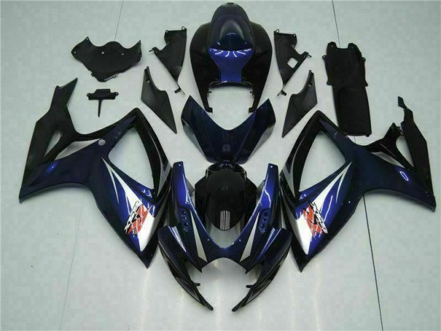 Abs Kits Carenagem GSXR 600 / 750 K6 2006-2007 - Preto Azul