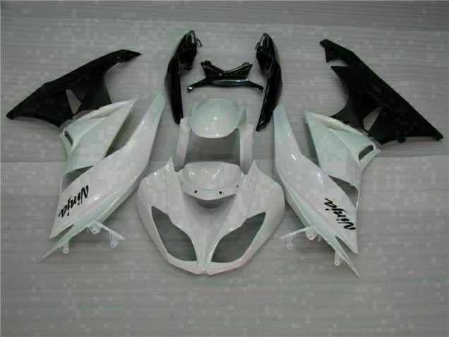 Abs Kits Carenagem ZX6R 2009-2012 - Branco Preto