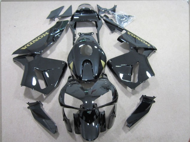 Abs Kits Completos Carenagem CBR 600RR 2003-2004 - Preto Ouro Decalque