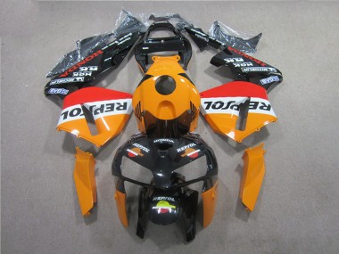 Abs Kits Completos Carenagem CBR 600RR 2005-2006 - Laranja Preto Repsol