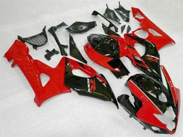 Abs Kits Completos Carenagem GSXR 1000 K5 2005-2006 - Vermelho Preto