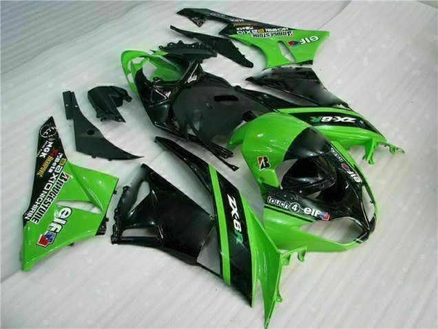 Abs Plástico ZX6R 2009-2012 - Verde Preto