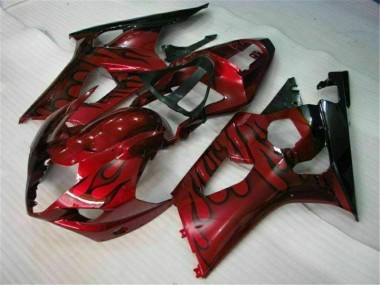 Abs Plásticos GSXR 1000 K3 2003-2004 - Vermelho