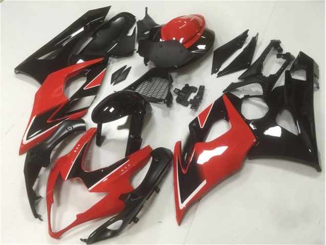 Abs Plásticos GSXR 1000 K5 2005-2006 - Vermelho Preto