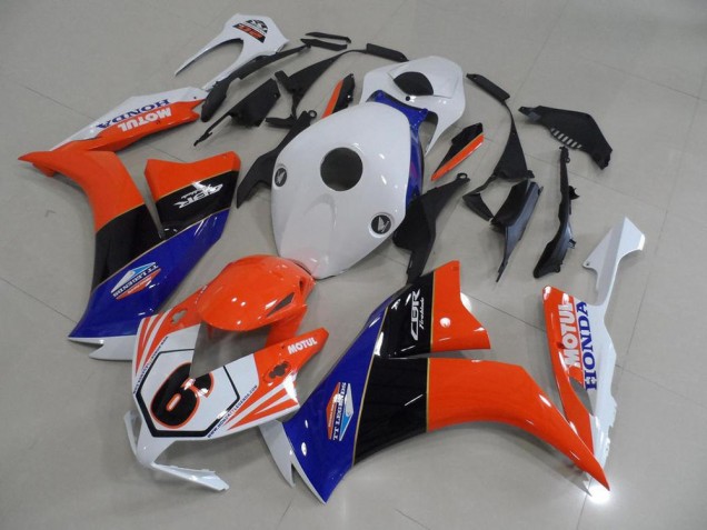 Carenagem CBR 1000RR 2012-2016 - Laranja Branco TT Legend