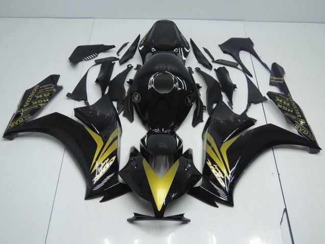 Carenagem CBR 1000RR 2012-2016 - Preto Brilhante & Ouro