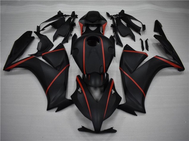 Carenagem CBR 1000RR 2012-2016 - Preto Fosco Vermelho