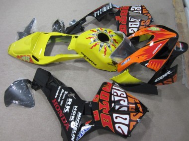 Carenagem CBR 600RR 2003-2004 - Amarelo Preto Repsol 46