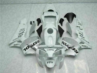 Carenagem CBR 600RR 2003-2004 - Branco Prata Repsol