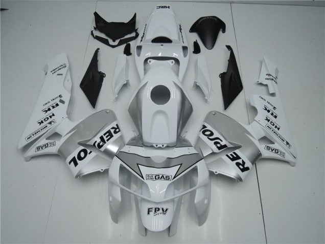 Carenagem CBR 600RR 2005-2006 - Branco Prata Preto Repsol