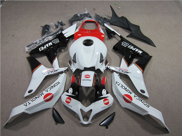 Carenagem CBR 600RR 2007-2008 - Vermelho Branco Preto Konica Minolta MAPEI