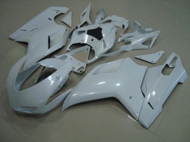 Carenagem Ducati 848 1098 1198 2007-2014 - Brilhante Branco