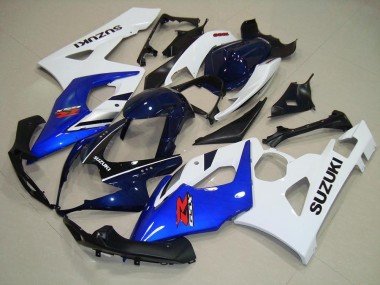 Carenagem GSXR 1000 K5 2005-2006 - Azul Branco Preto