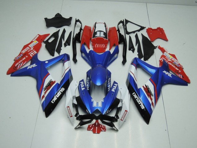 Carenagem GSXR 1000 K9 2009-2016 - Azul & Vermelho