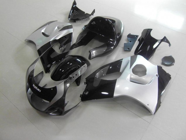 Carenagem GSXR 600 1996-2000 - Prata Cinzento Sem Decalques