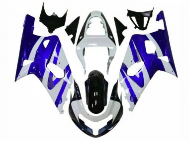 Carenagem GSXR 600 / 750 K1 K2 K3 2001-2003 - Azul Branco