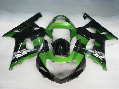 Carenagem GSXR 600 / 750 K1 K2 K3 2001-2003 - Verde Preto