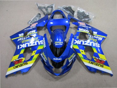 Carenagem GSXR 600 K1 K2 K3 2001-2003 - Azul Telefunica Movistar