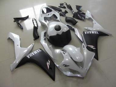 Carenagem R1 2007-2008 - Branco Pérola Preto Fosco