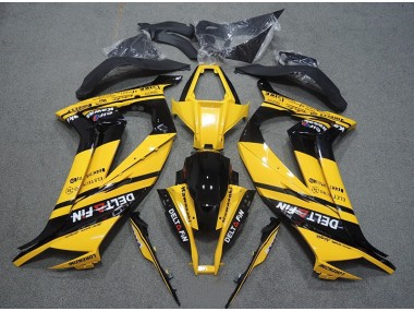 Carenagem ZX10R 2011-2015 - Amarelo Preto Delt Fin