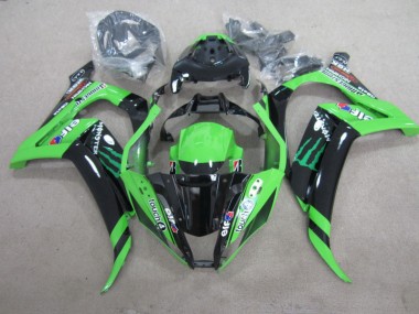 Carenagem ZX10R 2011-2015 - Preto Verde Touch4 Monster