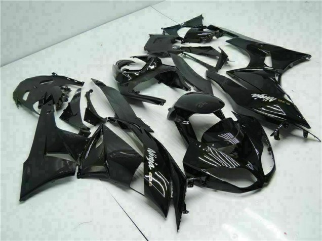 Carenagem ZX6R 2009-2012 - Preto Branco Ninja 636