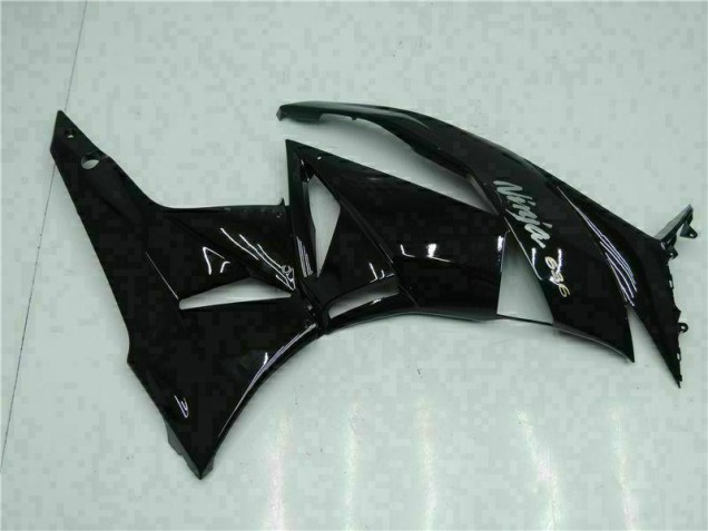 Carenagem ZX6R 2009-2012 - Preto Branco Ninja 636