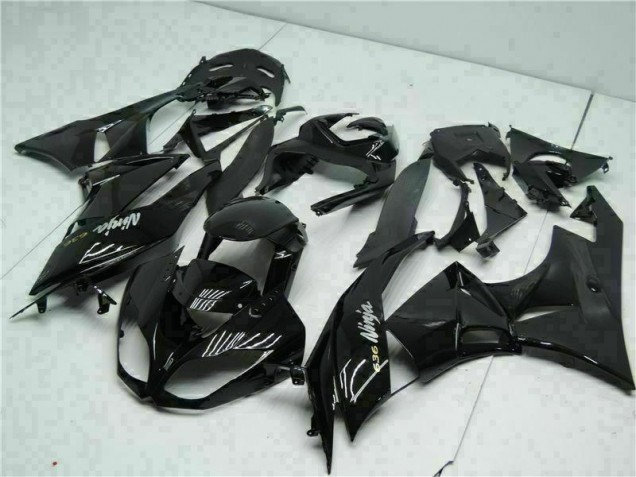 Carenagem ZX6R 2009-2012 - Preto Branco Ninja 636