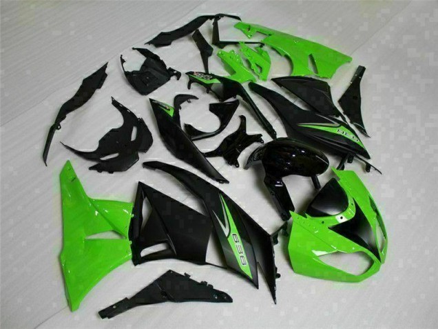 Carenagem ZX6R 2009-2012 - Preto Verde 636