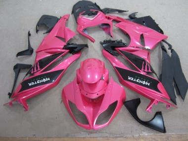 Carenagem ZX6R 2009-2012 - Rosa Preto Monster