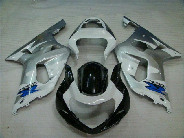 Carroçaria GSXR 600 / 750 K1 K2 K3 2001-2003 - Prata Preto