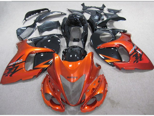 Injeção Kits Carenagem GSXR 1300 Hayabusa 2008-2019 - Laranja Preto