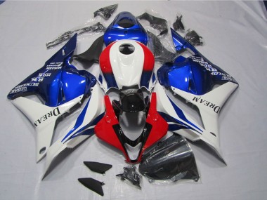 Kits Carenagem CBR 600RR 2009-2012 - Branco Azul Vermelho DREAM